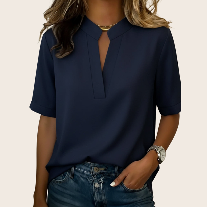 GIOVANNA | CAMICETTA CASUAL CON SCOLLO A V