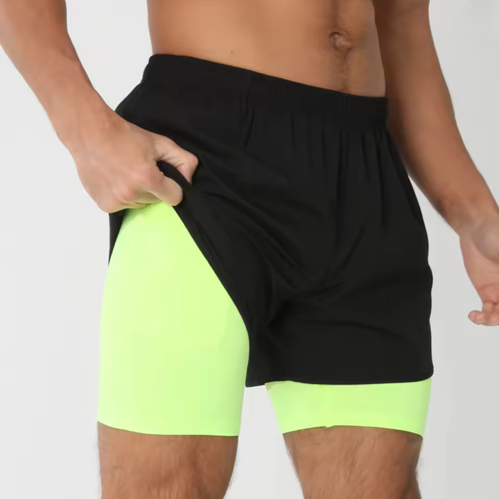 ROMOLO | PANTALONCINI DA PALESTRA 2 IN 1 AD ASCIUGATURA RAPIDA
