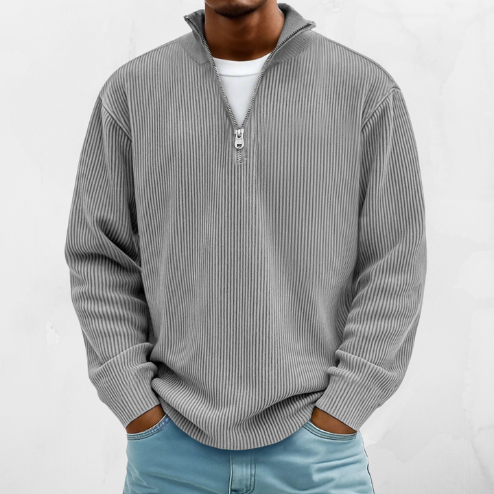 PALMIRO | RELAXED 1/4 ZIP SWEATER