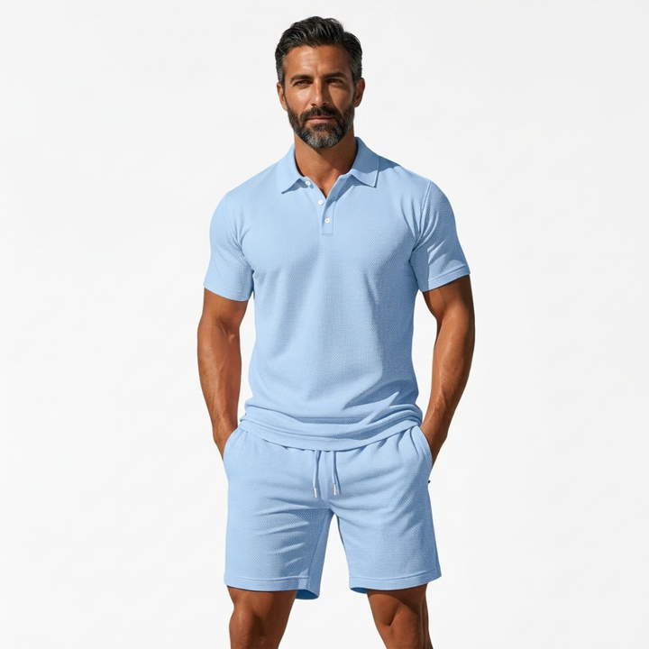 PIERO | COMPLETO ESSENZIALE POLO E PANTALONCINI