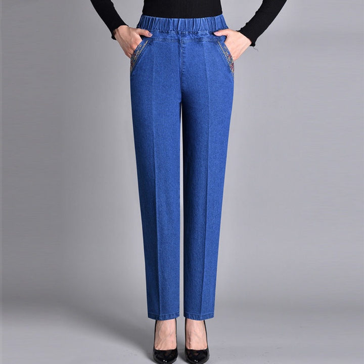 SERAFINA | JEANS STRETCH CON VITA ELASTICIZZATA