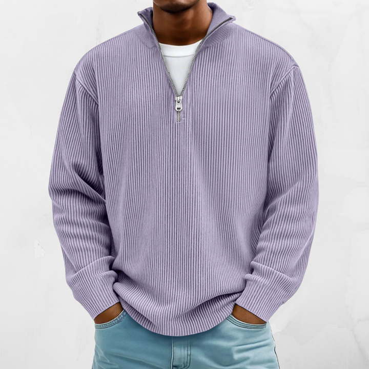 PALMIRO | RELAXED 1/4 ZIP SWEATER
