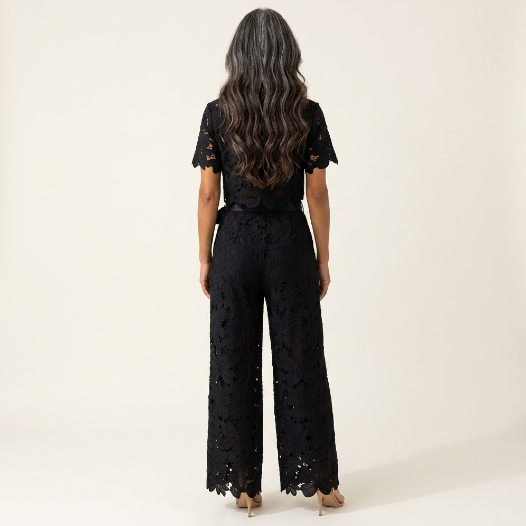 MELISA | COMPLETO DUE PEZZI ELEGANTE CON FANTASIA FLOREALE