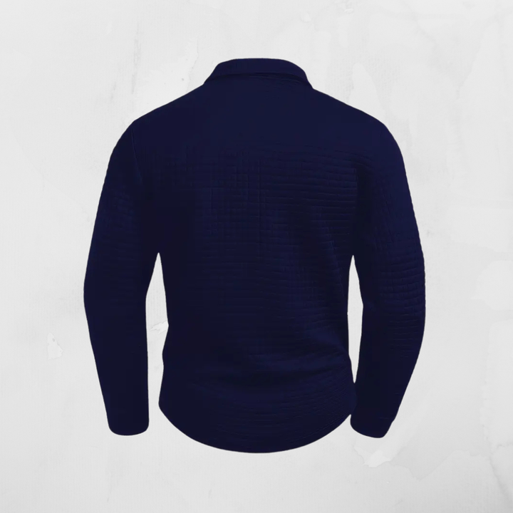 SANTO | POLO A MANICHE LUNGHE CON TASCA ZIP SUL BRACCIO