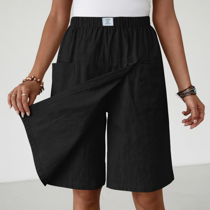 IDA | PANTALONCINI CON VITA ELASTICIZZATA IN STILE GONNA