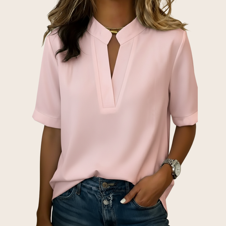 GIOVANNA | CAMICETTA CASUAL CON SCOLLO A V