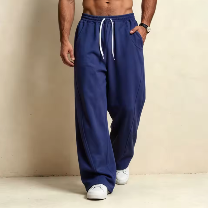 MARIO | PANTALONI DELLA TUTA CASUAL A GAMBA LARGA