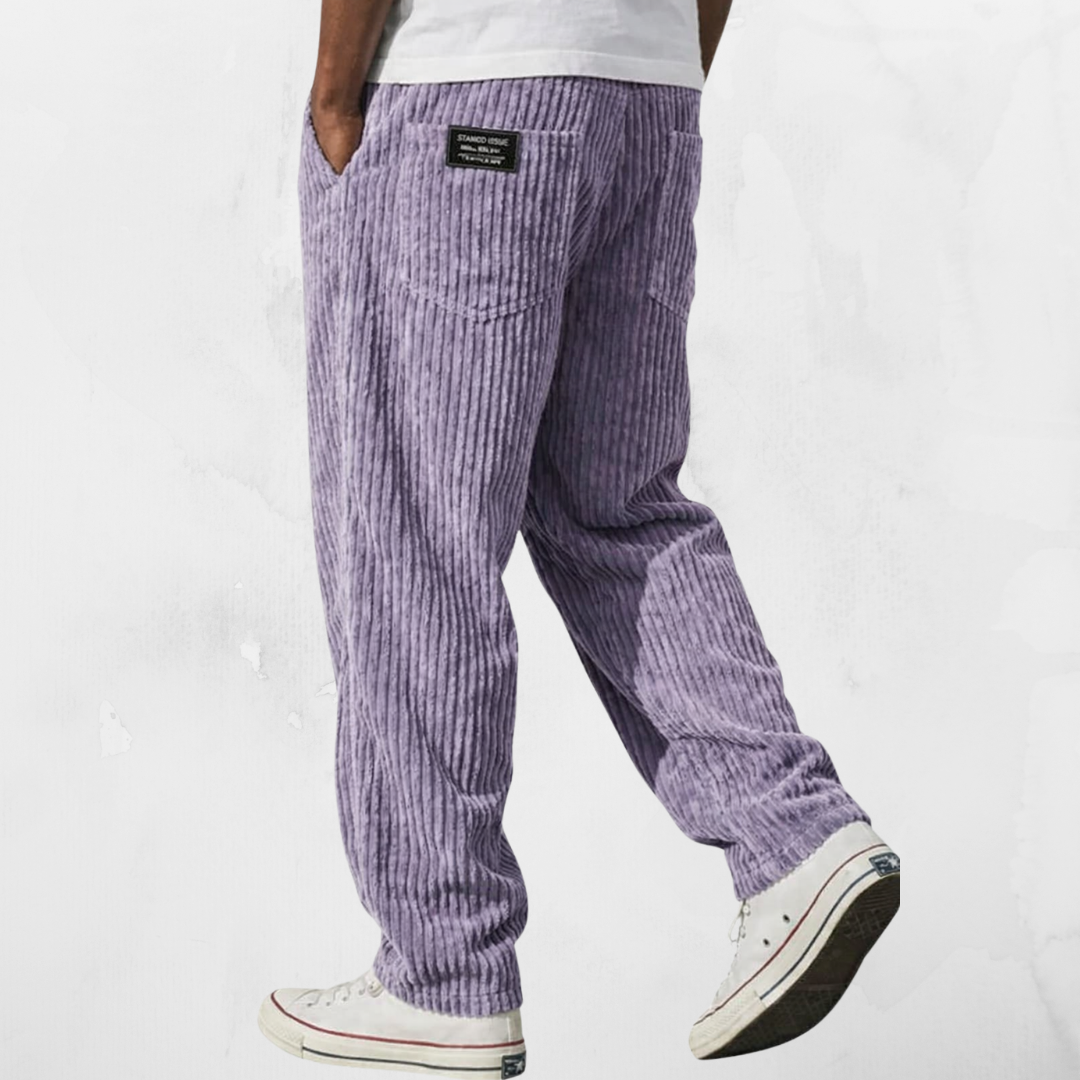 FIRST | VELCRO CORDUROY RELAXED FIT TROUSERS