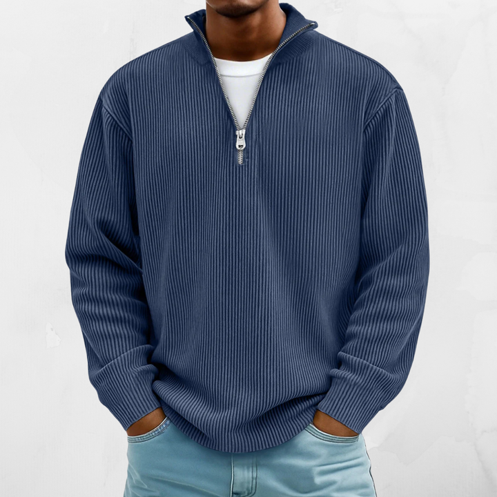 PALMIRO | RELAXED 1/4 ZIP SWEATER
