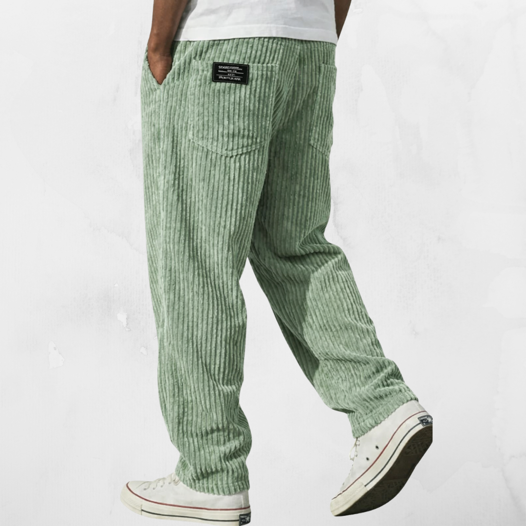 FIRST | VELCRO CORDUROY RELAXED FIT TROUSERS