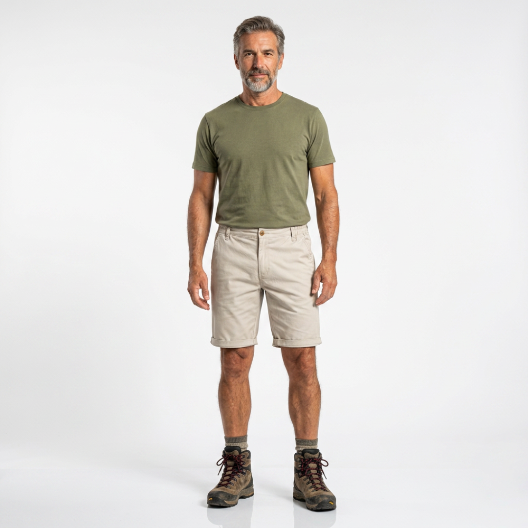 TADDEO | PANTALONCINI IN 100% COTONE CON VITA ELASTICIZZATA