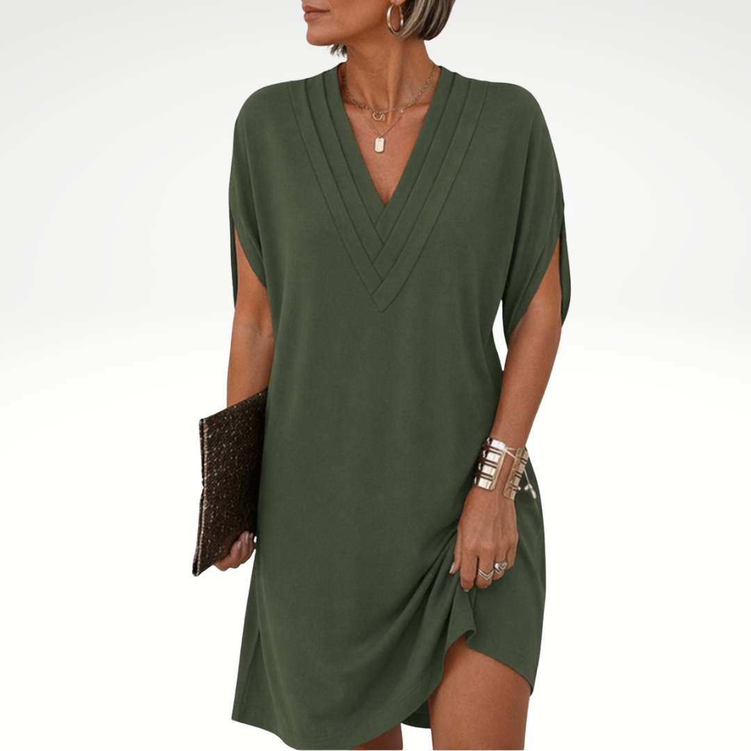 ANNINA | ABITO ELEGANTE CON SCOLLO A V
