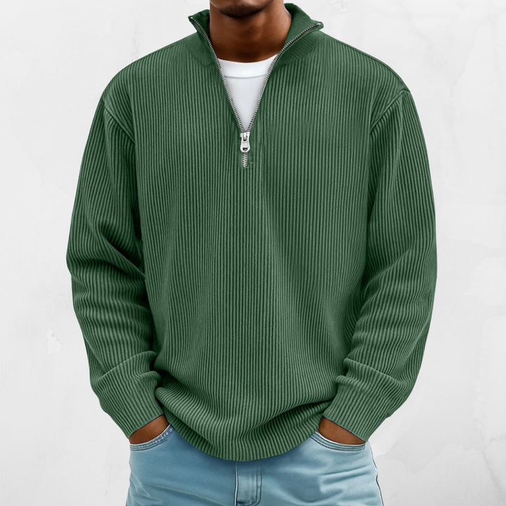 PALMIRO | RELAXED 1/4 ZIP SWEATER