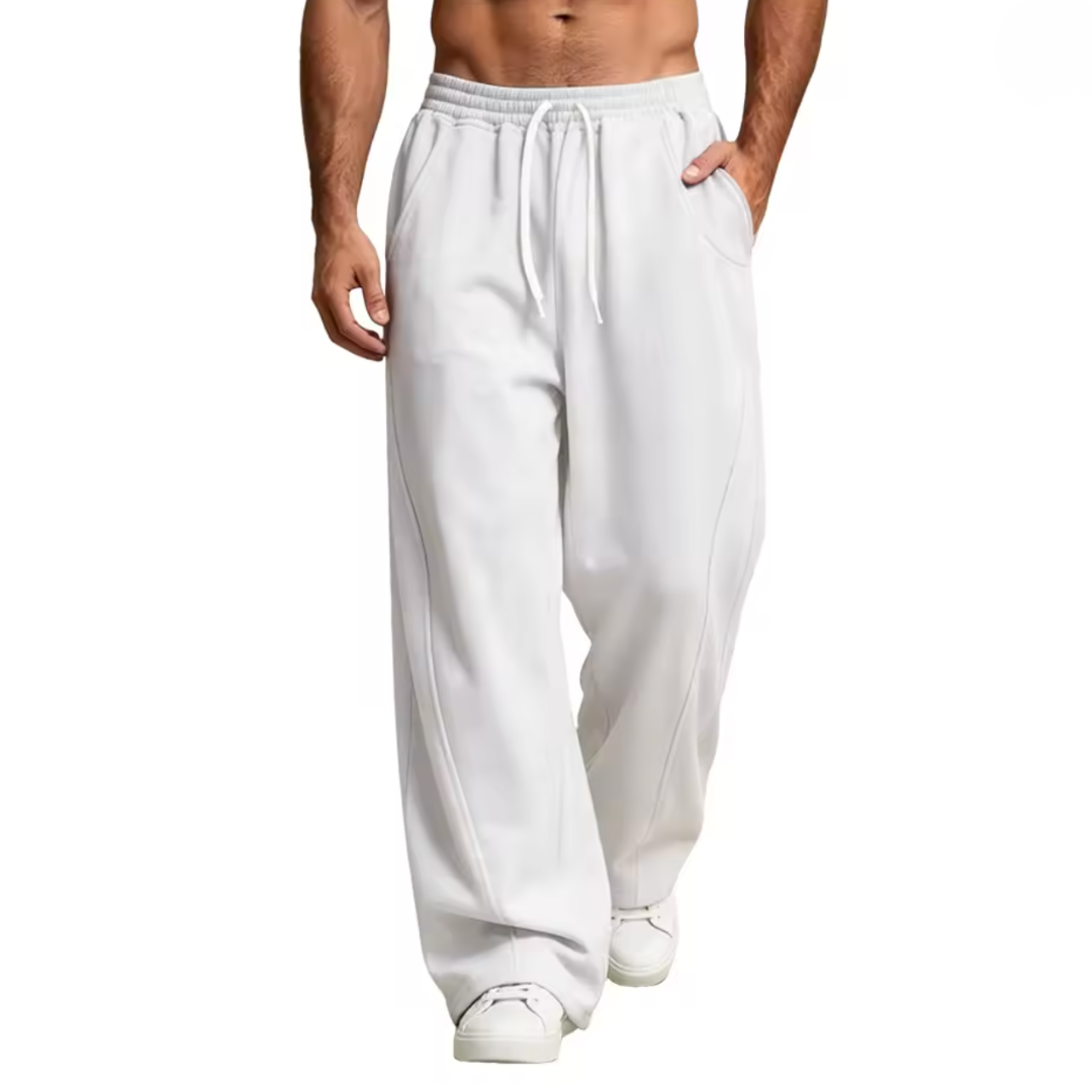 MARIO | PANTALONI DELLA TUTA CASUAL A GAMBA LARGA