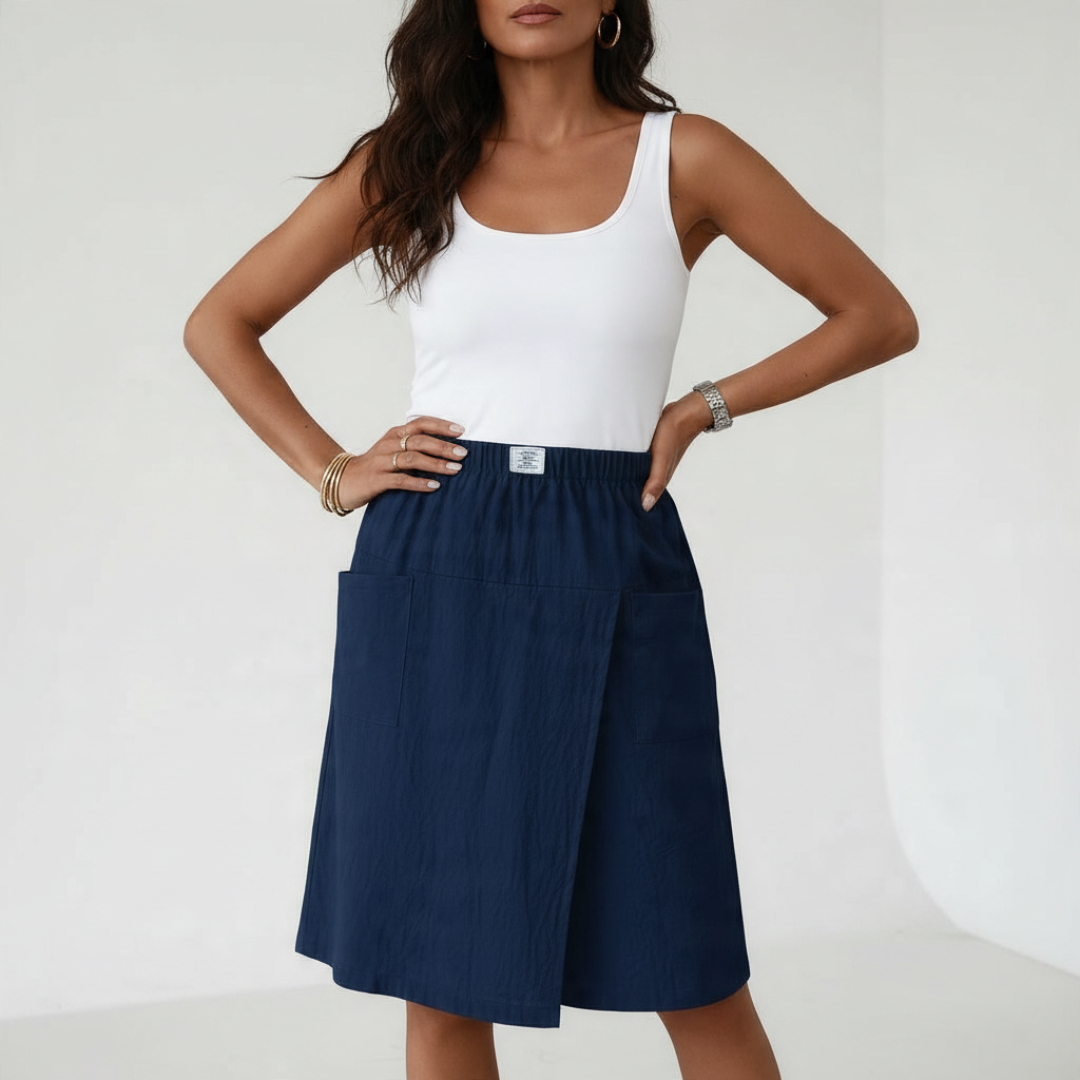 IDA | PANTALONCINI CON VITA ELASTICIZZATA IN STILE GONNA