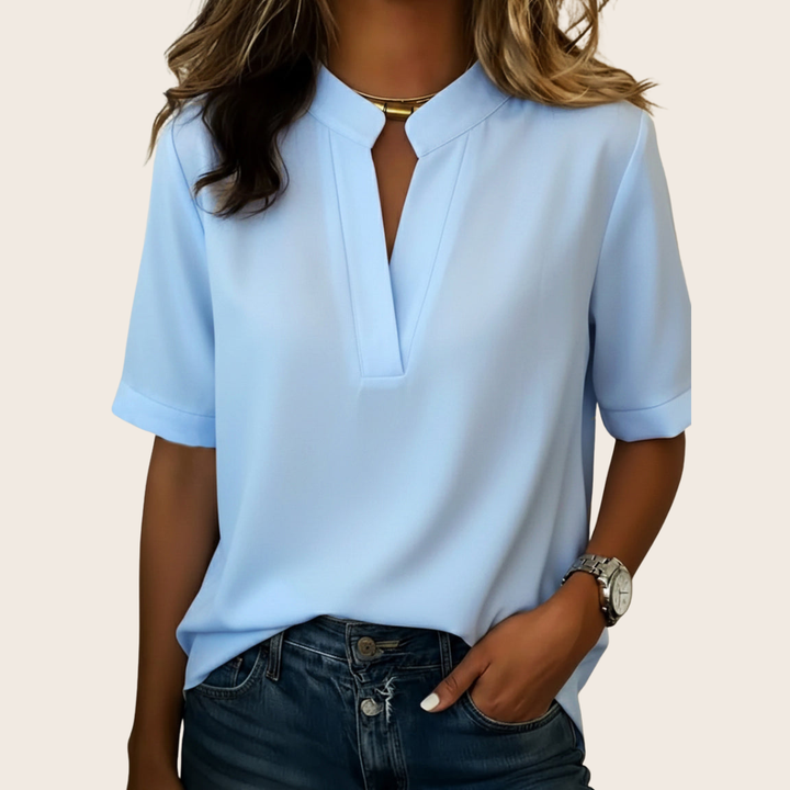 GIOVANNA | CAMICETTA CASUAL CON SCOLLO A V