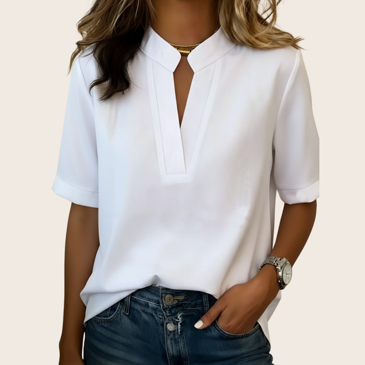 GIOVANNA | CAMICETTA CASUAL CON SCOLLO A V