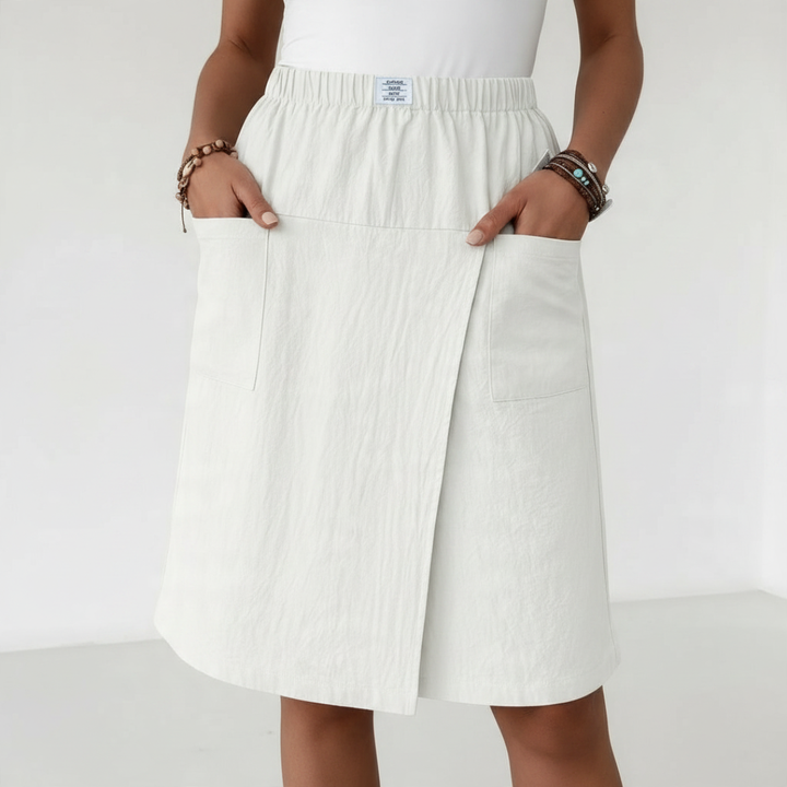 IDA | PANTALONCINI CON VITA ELASTICIZZATA IN STILE GONNA