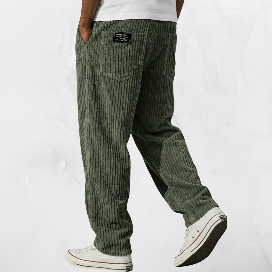 FIRST | VELCRO CORDUROY RELAXED FIT TROUSERS