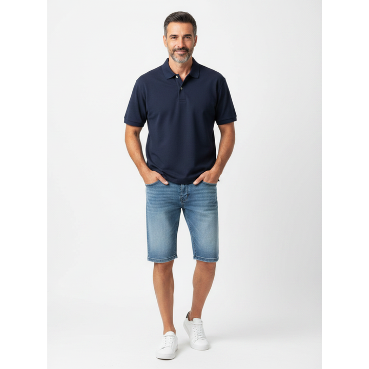 TINO | SHORTS IN DENIM ELASTICIZZATO