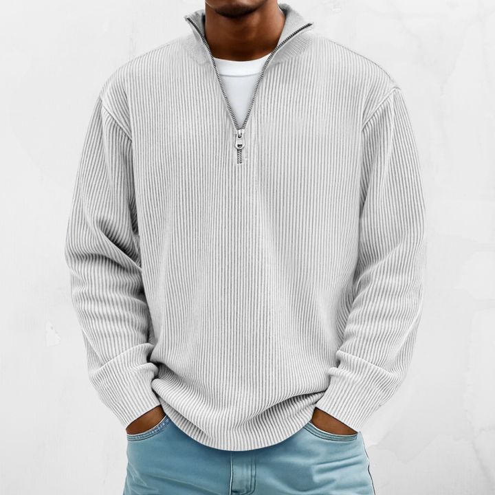 PALMIRO | RELAXED 1/4 ZIP SWEATER