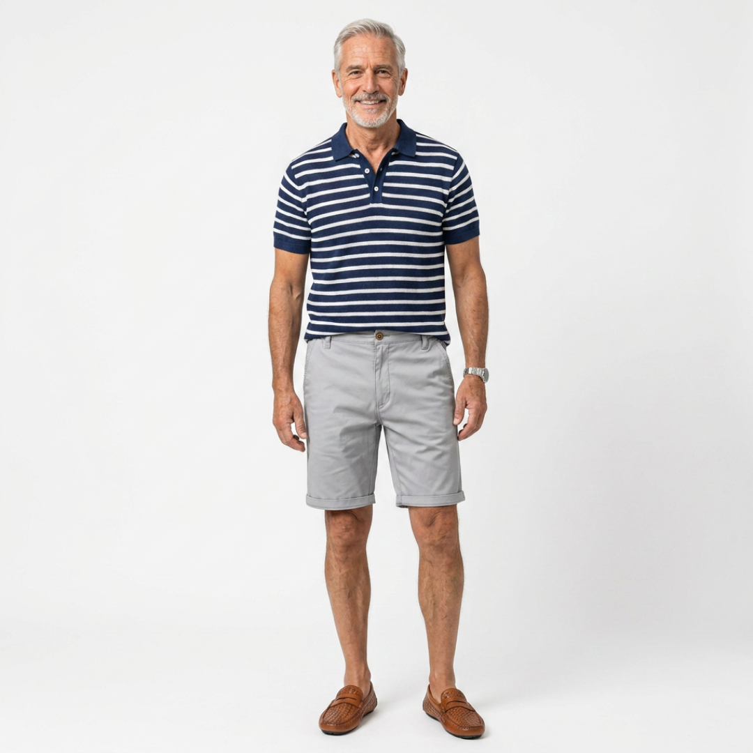 TADDEO | PANTALONCINI IN 100% COTONE CON VITA ELASTICIZZATA
