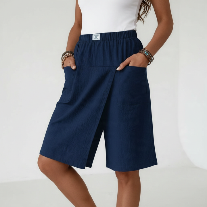 IDA | PANTALONCINI CON VITA ELASTICIZZATA IN STILE GONNA