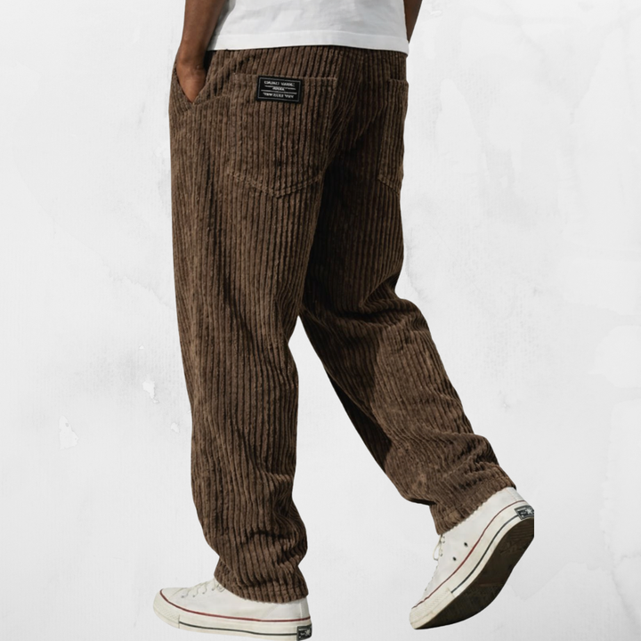 FIRST | VELCRO CORDUROY RELAXED FIT TROUSERS