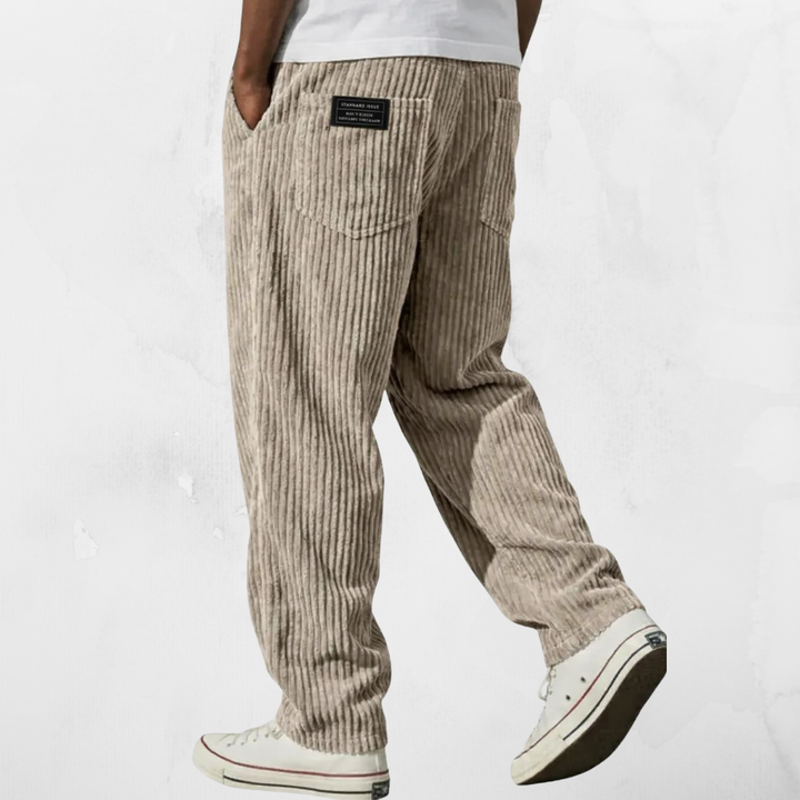 FIRST | VELCRO CORDUROY RELAXED FIT TROUSERS