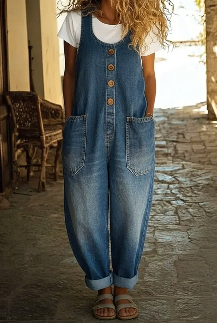 SICILIA | SALOPETTE IN JEANS VINTAGE LAVATO