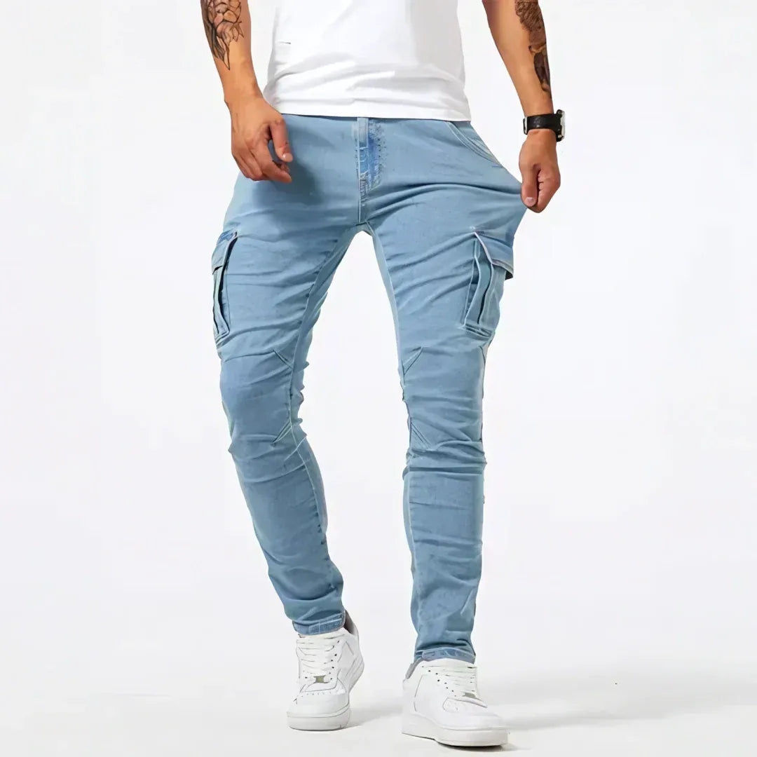 EMILIANO | JEANS CARGO STRETCH