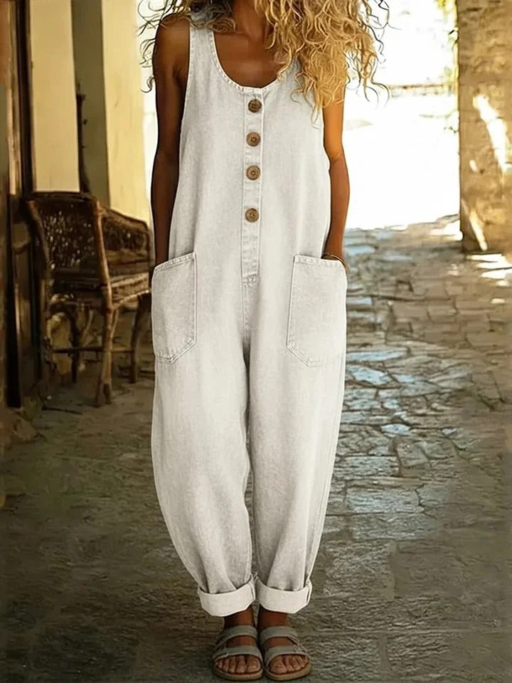 SICILIA | SALOPETTE IN JEANS VINTAGE LAVATO
