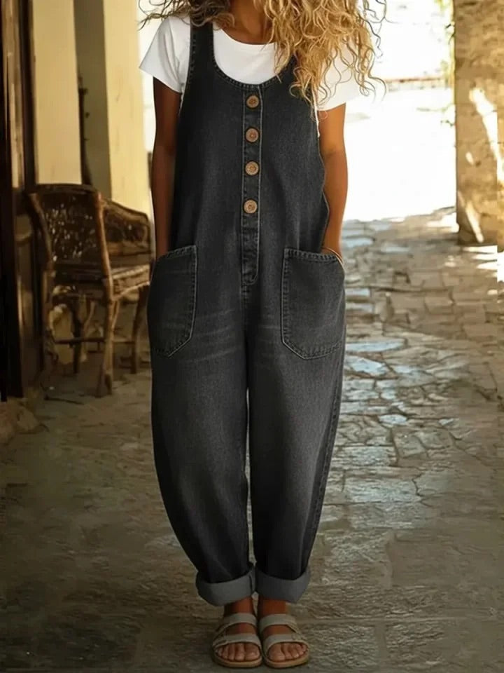 SICILIA | SALOPETTE IN JEANS VINTAGE LAVATO